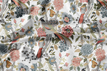 Song in Petals - Decorative Printed Fabric - Sample
