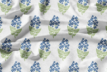 Spring Floral Motif - Decorative Printed Fabric - Sample