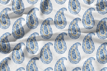 Mankolam Motif - Decorative Printed Fabric - Sample