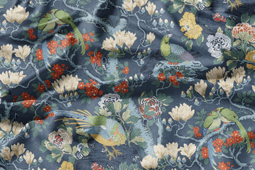 Chinoiserie Garden Song - Decorative Printed Fabric - Sample
