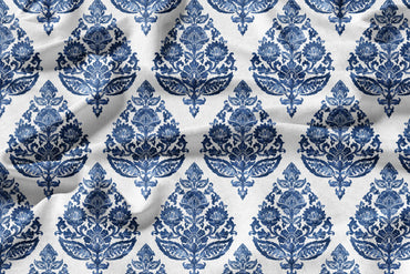 Mughal Trellis - Decorative Printed Fabric - Sample