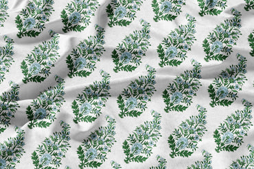 Mughal Pine - Decorative Printed Fabric - Sample