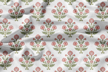 Ruiphool Motif - Decorative Printed Fabric - Sample