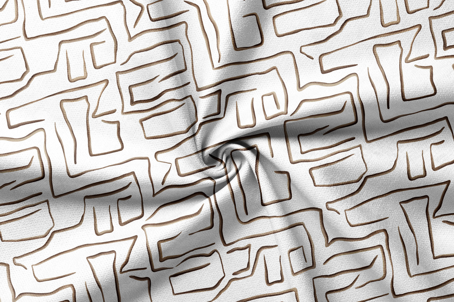 Maze - Decorative Printed Fabric - Sample