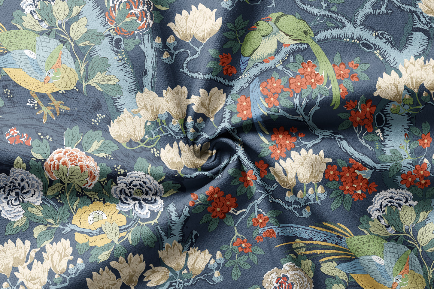 Chinoiserie Garden Song - Decorative Printed Fabric