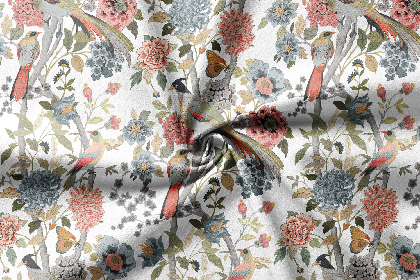 Song in Petals - Decorative Printed Fabric - Sample