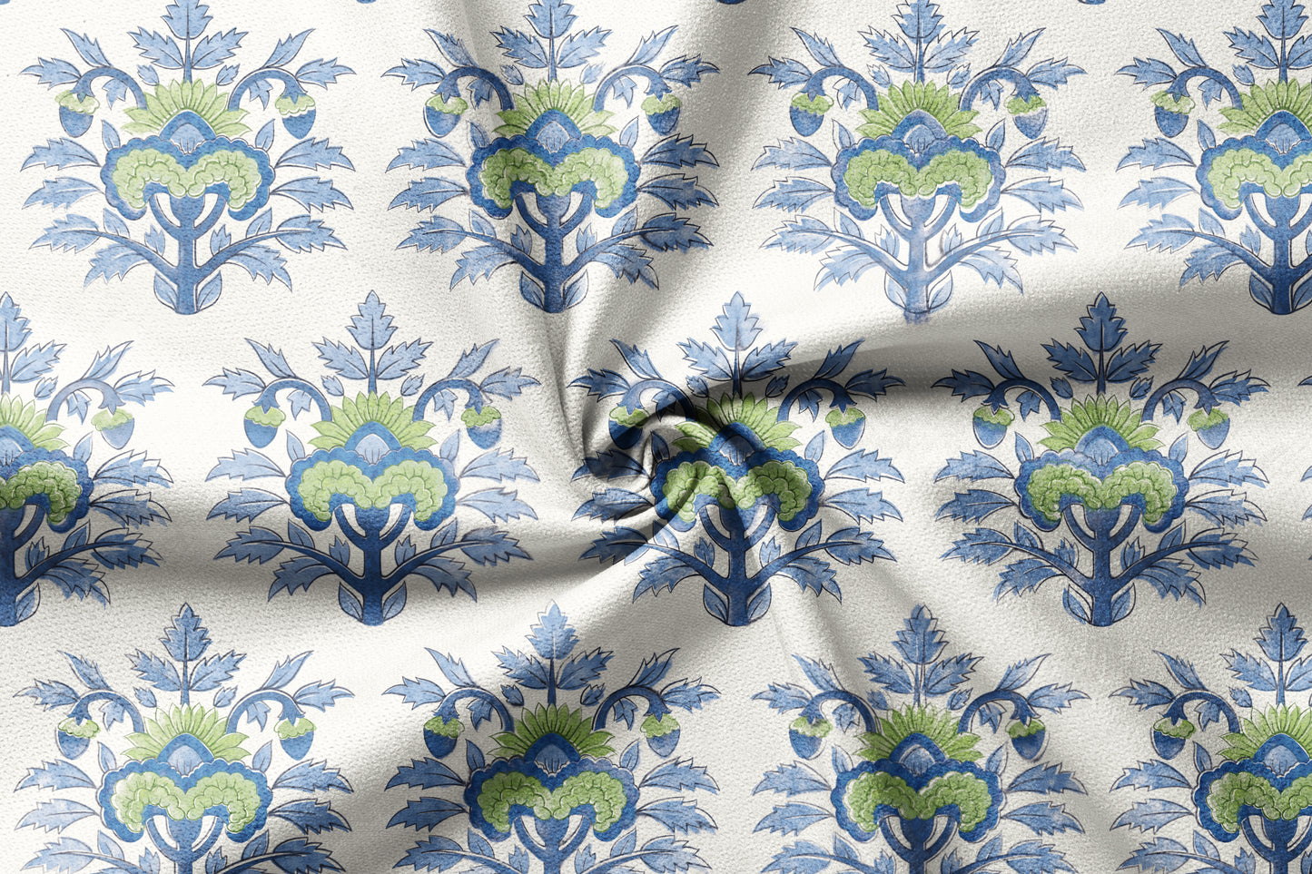 Floral Medley Motif - Decorative Printed Fabric - Sample