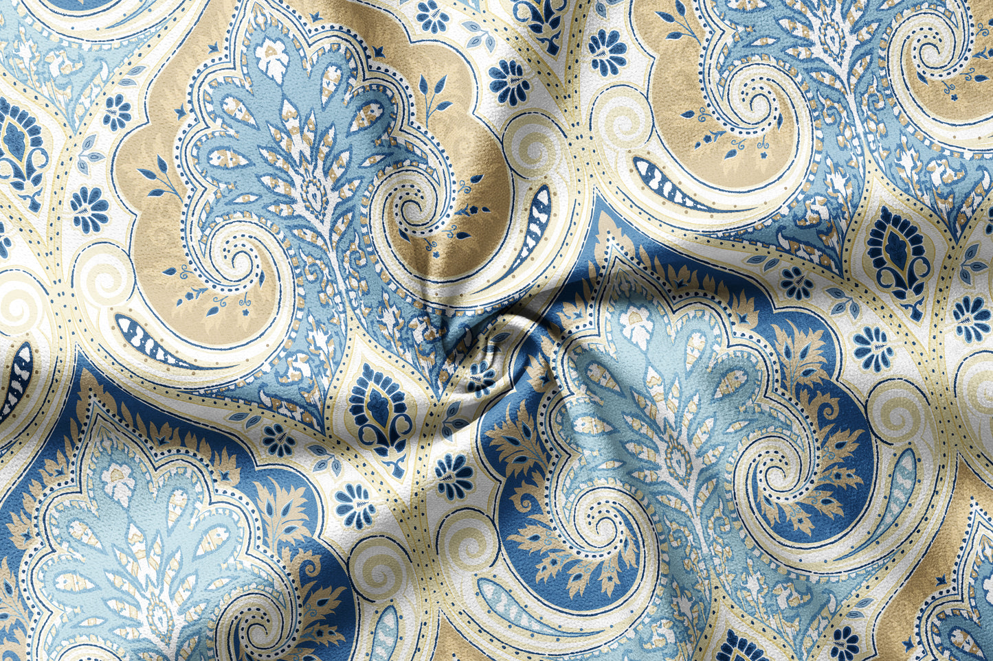Royal Noor Damask - Decorative Printed Fabric - Sample
