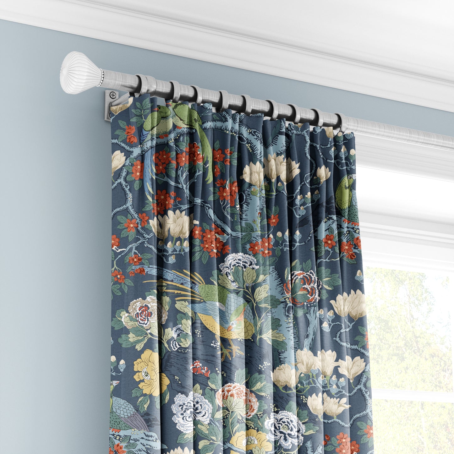 Chinoiserie Garden Song - Decorative Printed Fabric