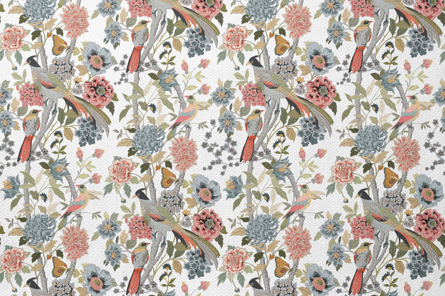 Song in Petals - Decorative Printed Fabric