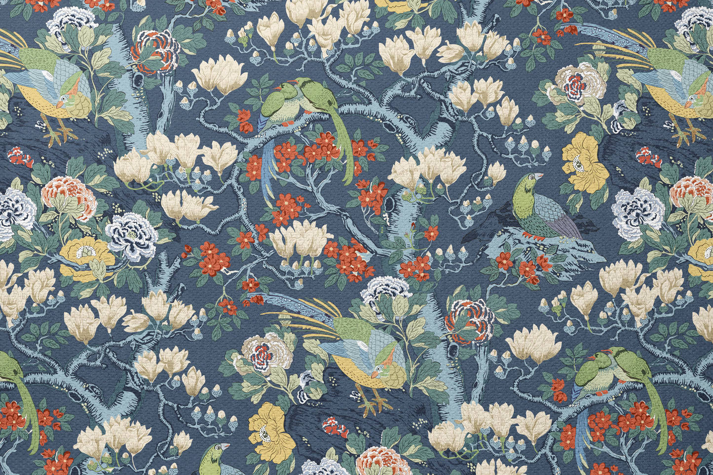 Chinoiserie Garden Song - Decorative Printed Fabric