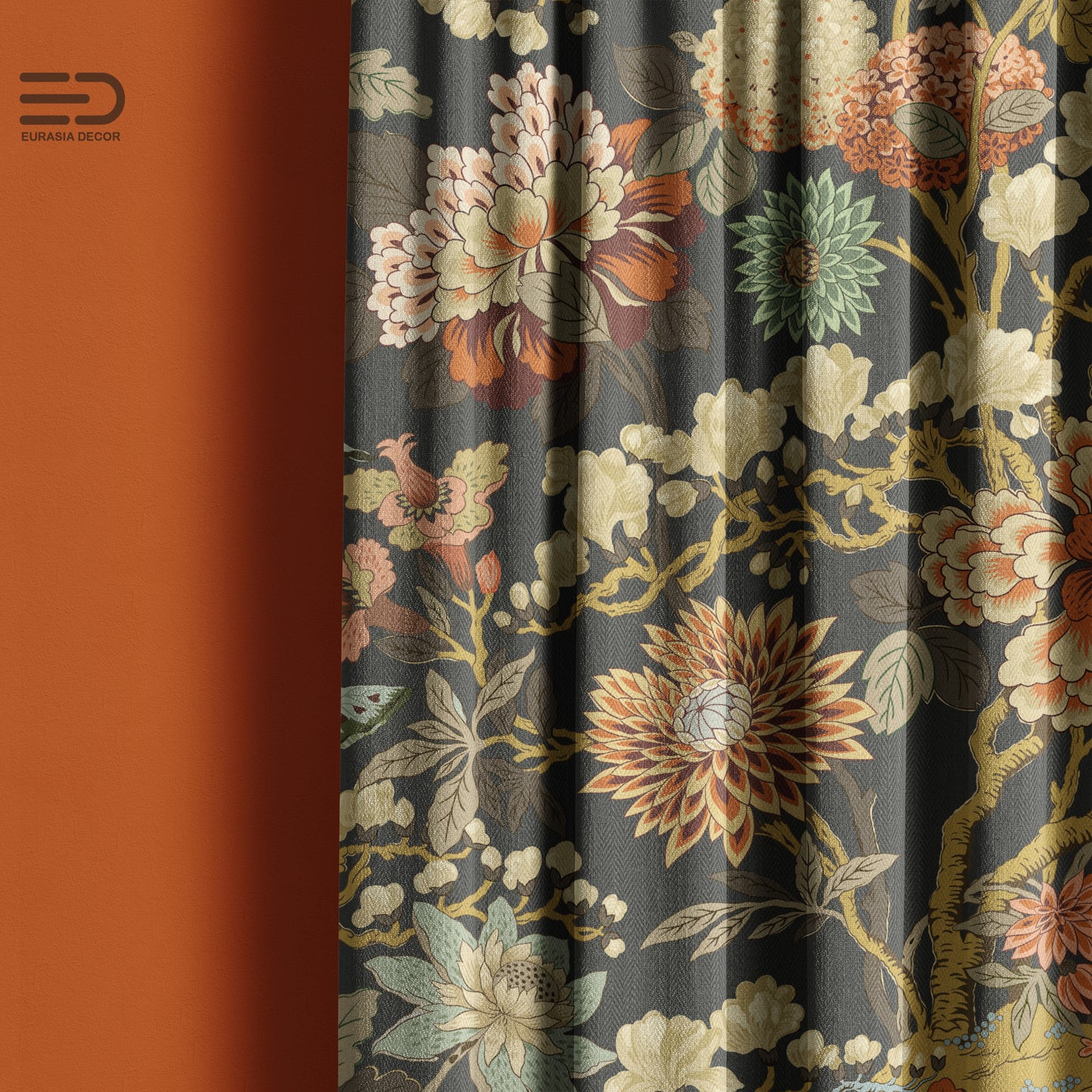 Twilight Blossom - Decorative Printed Fabric