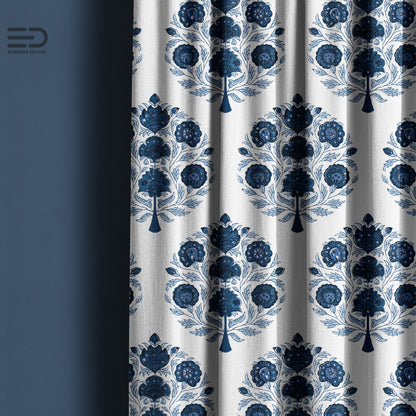 Zarif Phool Motif - Decorative Printed Fabric