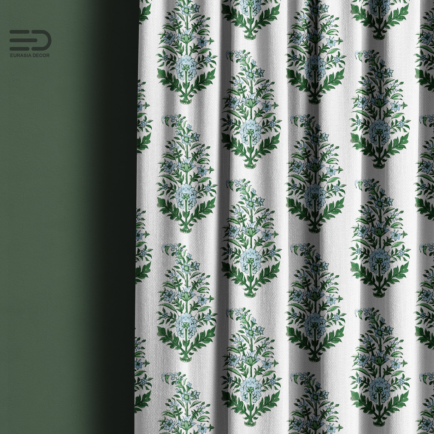 Mughal Pine - Decorative Printed Fabric