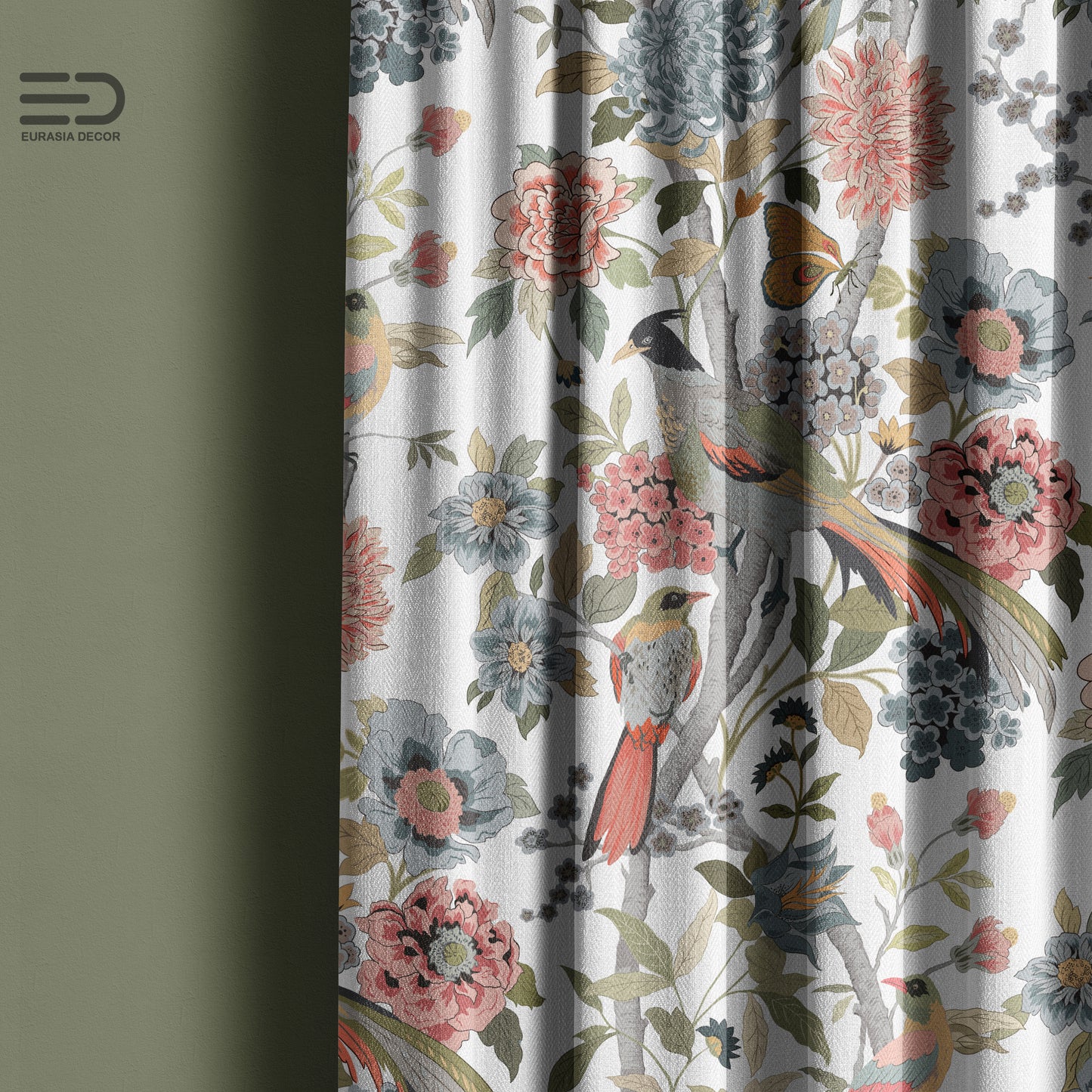 Song in Petals  - Decorative Printed Fabric