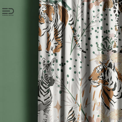 Safari Splendor Forest - Decorative Printed Fabric