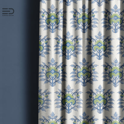 Floral Medley Motif - Decorative Printed Fabric