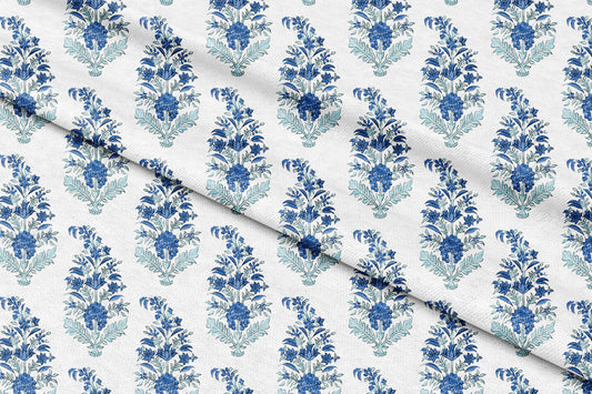  Tradition in Indigo - Decorative Printed Fabric - Sample