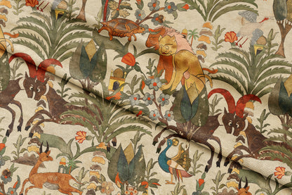 Bagh-i-Roohani - Decorative Printed Fabric - Sample