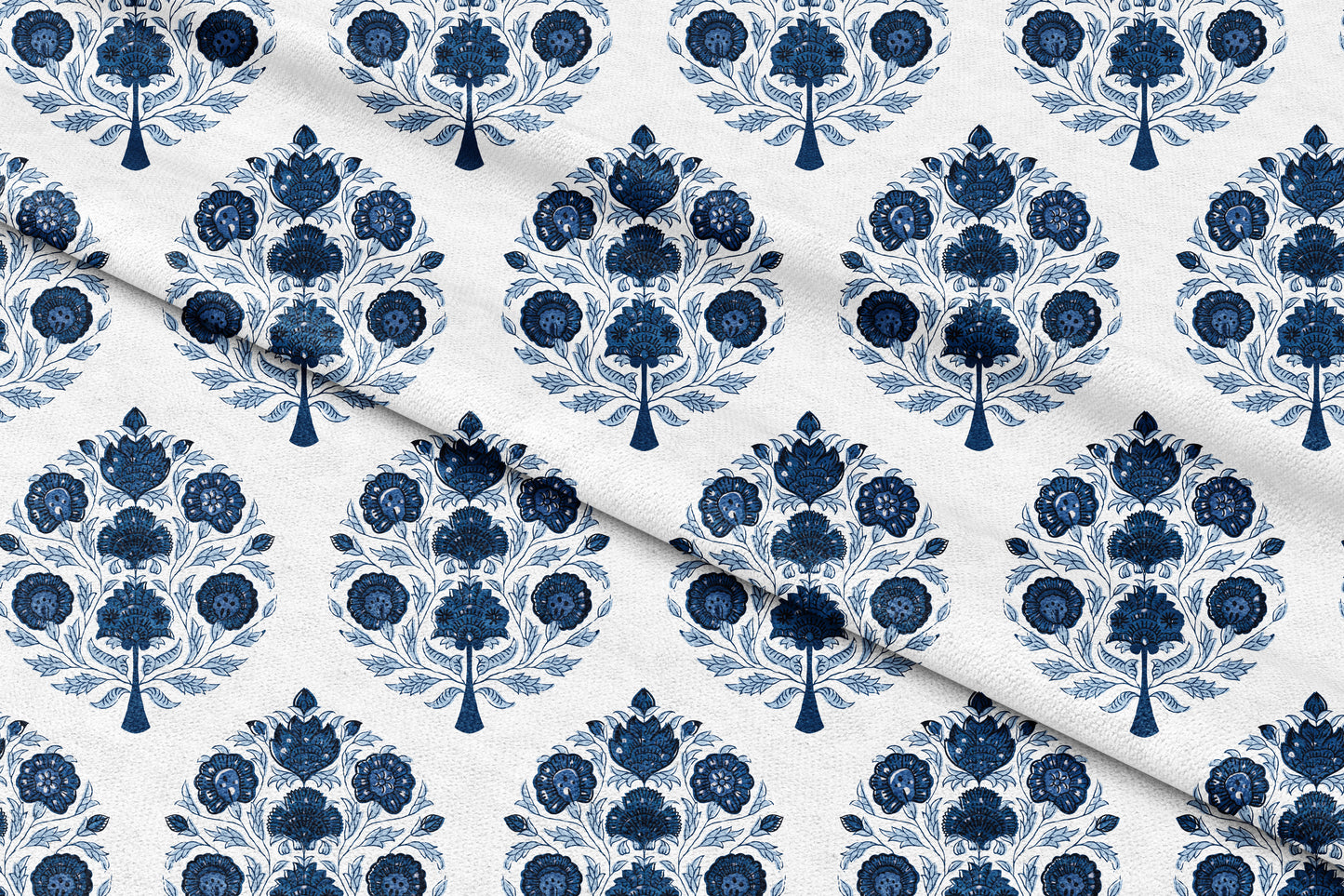 Zarif Phool Motif - Decorative Printed Fabric