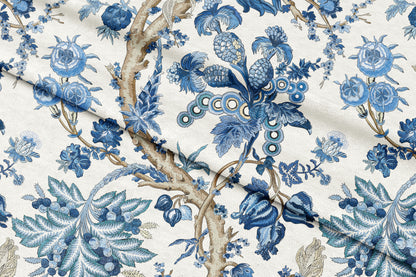 Delft Meadow - Decorative Printed Fabric - Sample