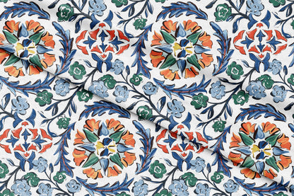 Gul-e-Taj - Decorative Printed Fabric - Sample