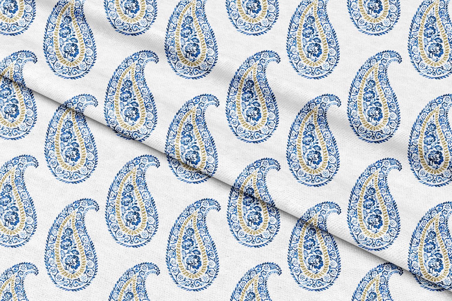 Mankolam Motif - Decorative Printed Fabric