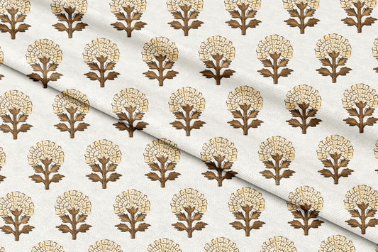 Gul-e-Mughal - Decorative Printed Fabric - Sample
