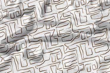 Maze - Decorative Printed Fabric - Sample