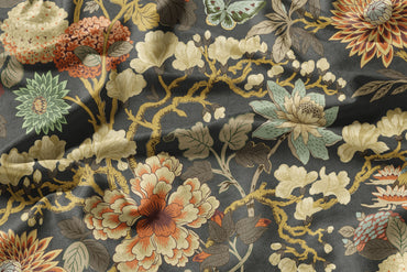 Twilight Blossom  - Decorative Printed Fabric - Sample