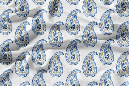 Mankolam Motif - Decorative Printed Fabric - Sample