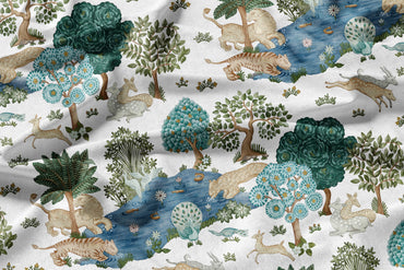  Urban Jungle - Decorative Printed Fabric - Sample