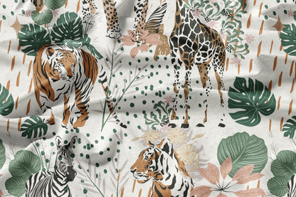 Safari Splendor Forest - Decorative Printed Fabric - Sample