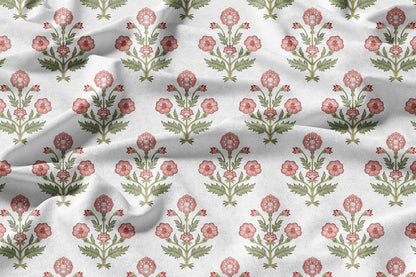 Ruiphool Motif - Decorative Printed Fabric - Sample