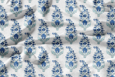  Tradition in Indigo - Decorative Printed Fabric - Sample