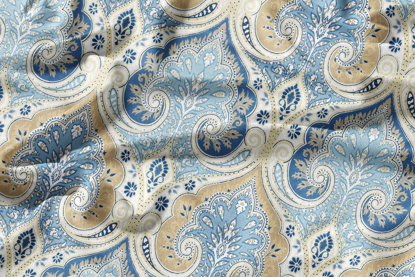 Royal Noor Damask - Decorative Printed Fabric - Sample