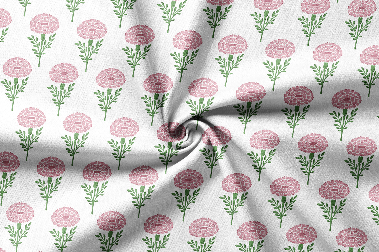  Peony Puff  - Decorative Printed Fabric - Sample