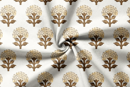 Gul-e-Mughal - Decorative Printed Fabric - Sample