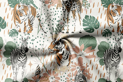 Safari Splendor Forest - Decorative Printed Fabric - Sample