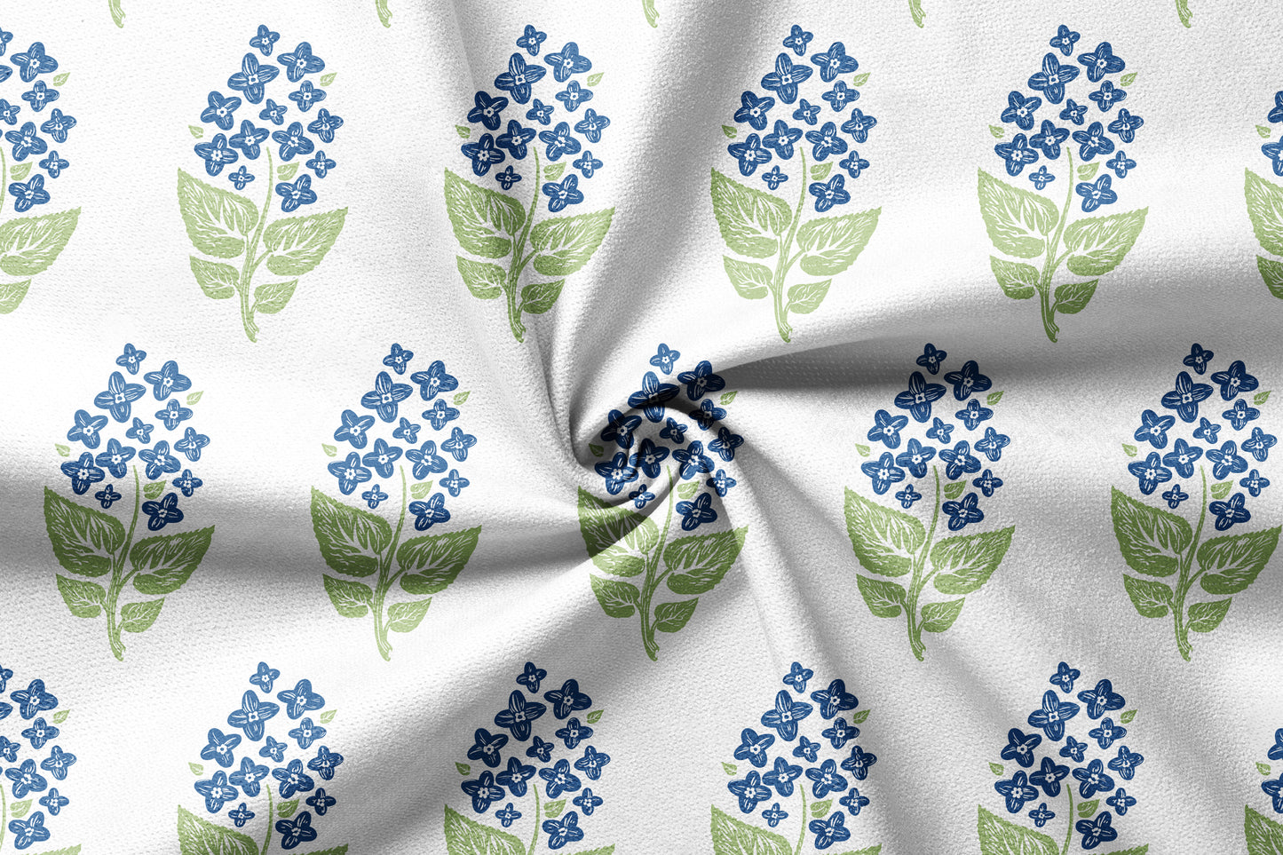 Spring Floral Motif - Decorative Printed Fabric - Sample