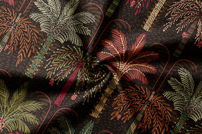 Tropical Palm Grove - Decorative Printed Fabric