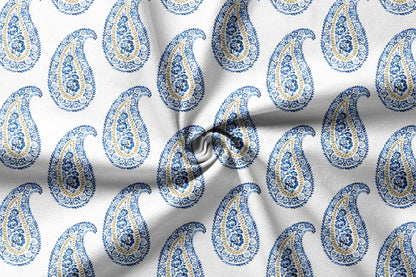 Mankolam Motif - Decorative Printed Fabric - Sample