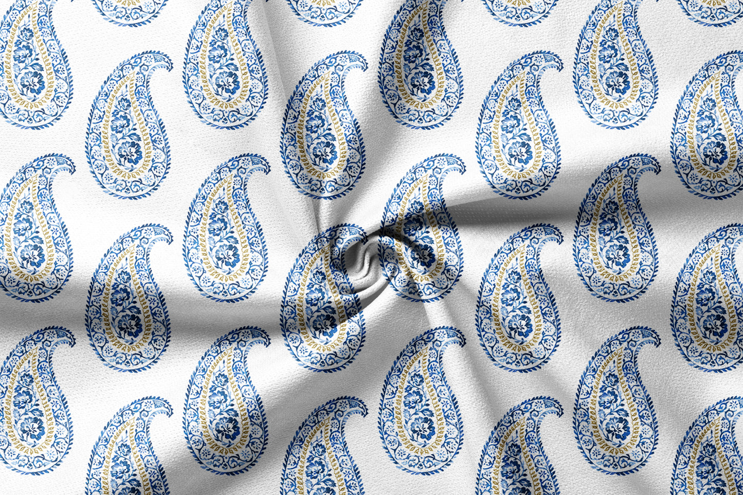 Mankolam Motif - Decorative Printed Fabric