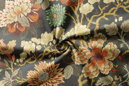 Twilight Blossom - Decorative Printed Fabric - Sample