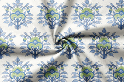 Floral Medley Motif - Decorative Printed Fabric - Sample