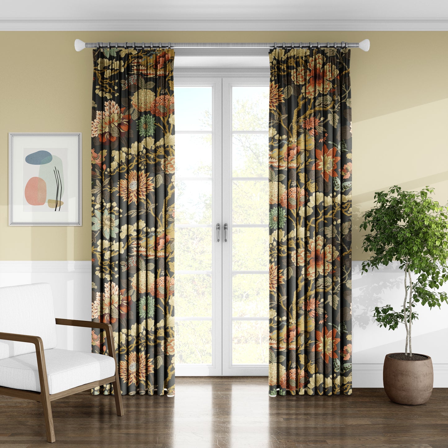 Twilight Blossom - Decorative Printed Fabric