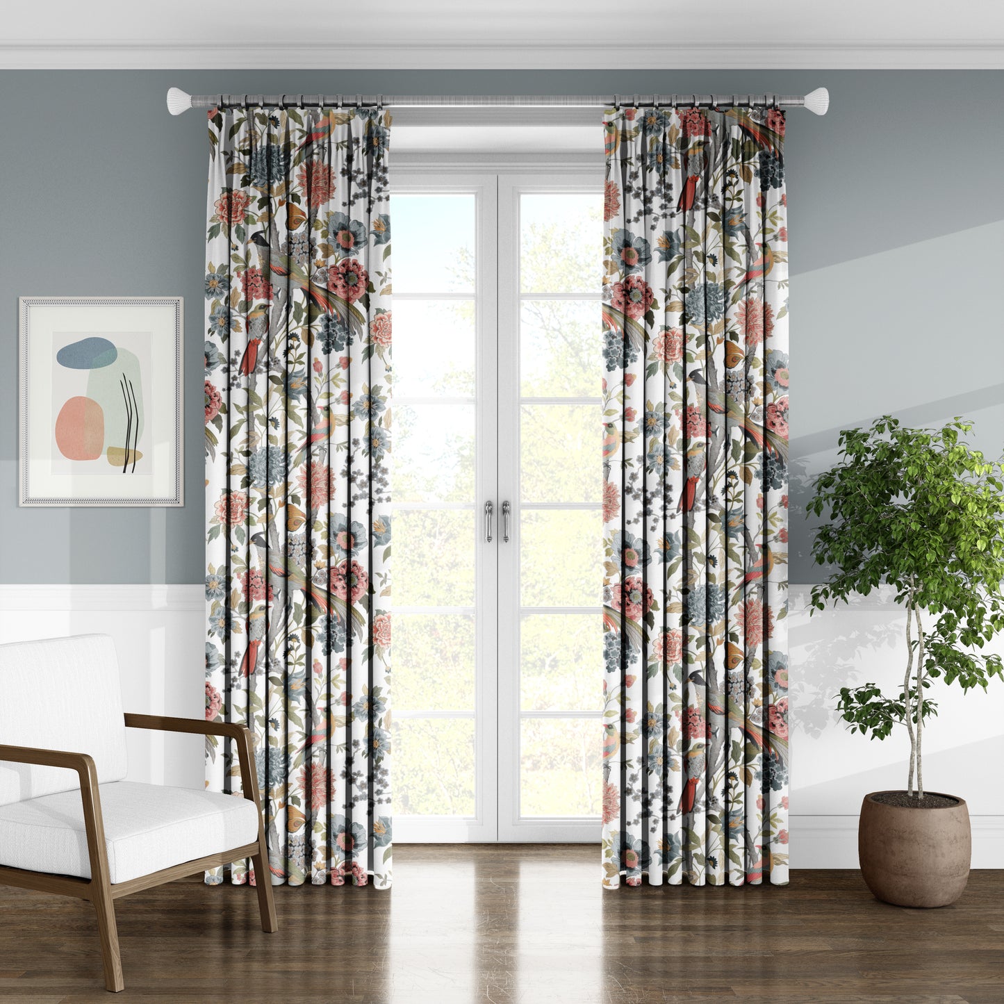 Song in Petals  - Decorative Printed Fabric