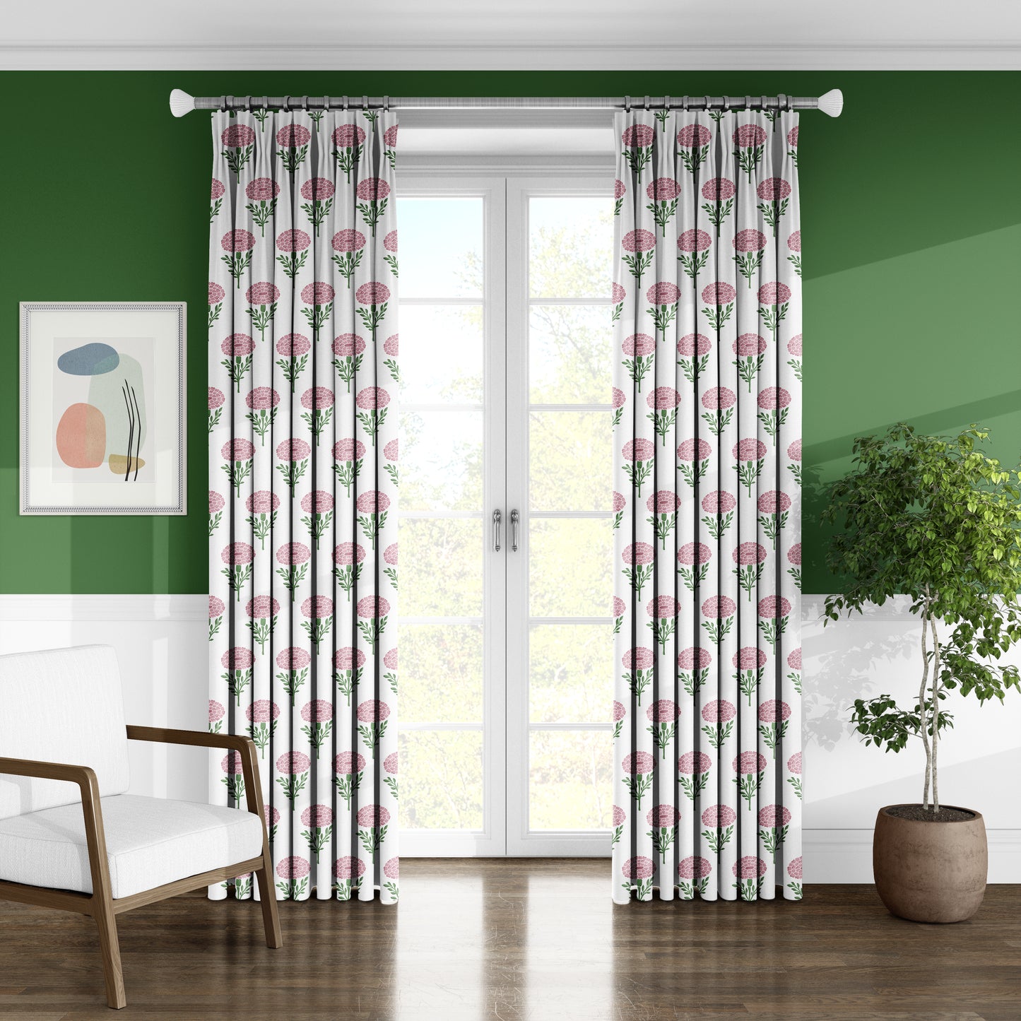 Peony Puff - Decorative Printed Fabric