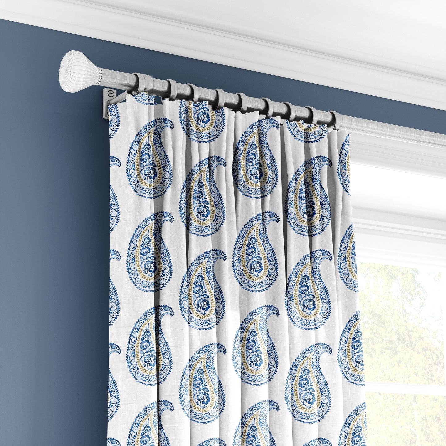 Mankolam Motif - Decorative Printed Fabric