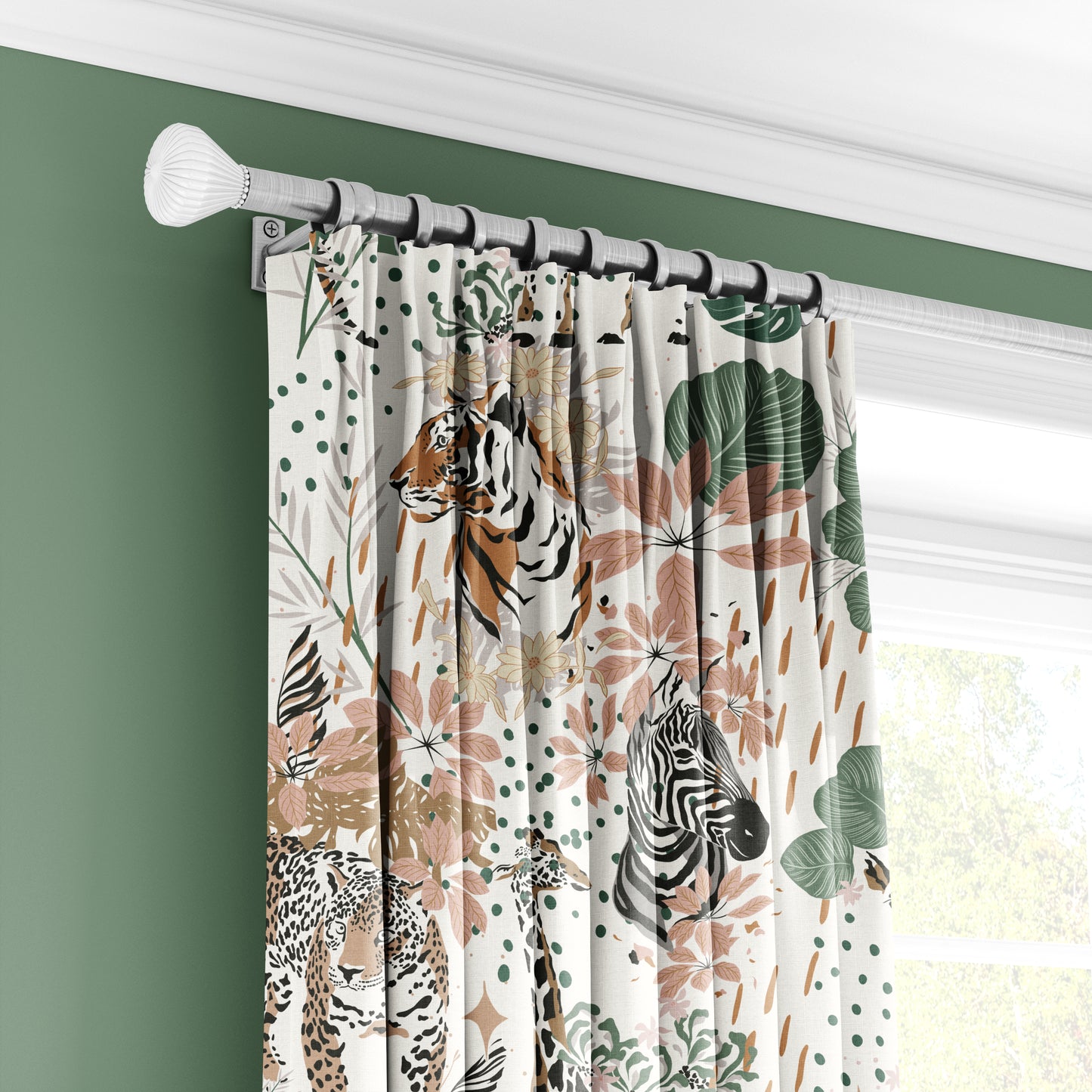 Safari Splendor Forest - Decorative Printed Fabric